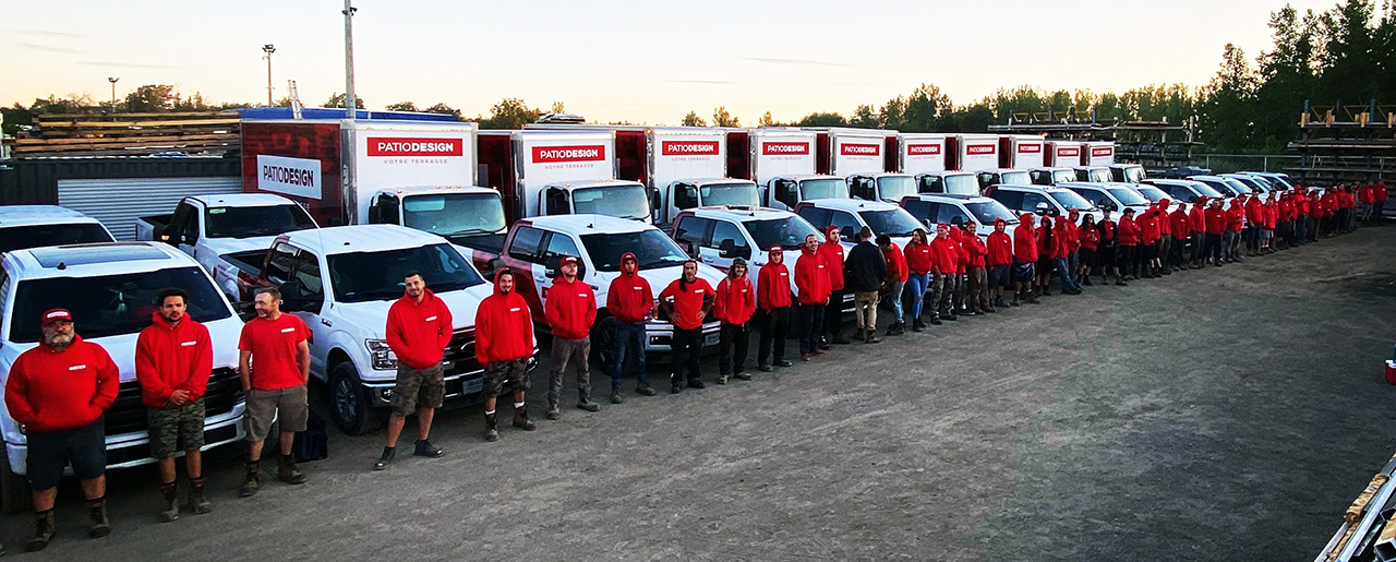 Équipes construction de Patio Design